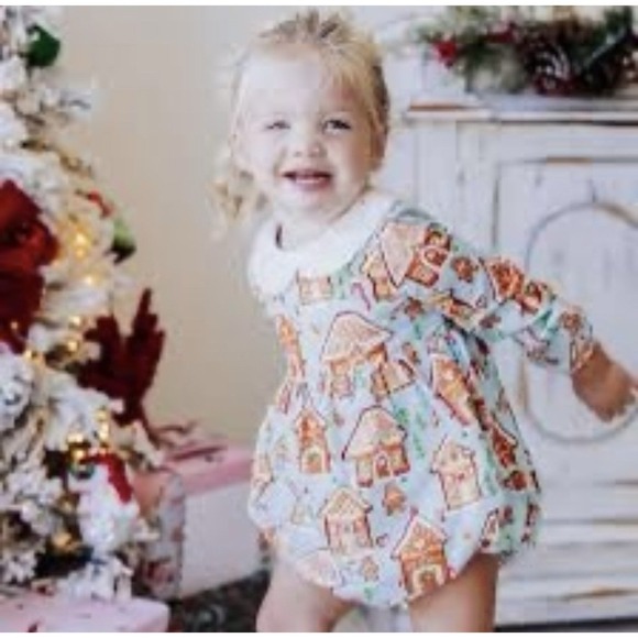 NWT Sweet Honey Toddler Baby Ginger Bread Christmas Bubble‎ Size 18 Months - Picture 1 of 10